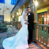 Bride &amp; Groom in Courtyard image